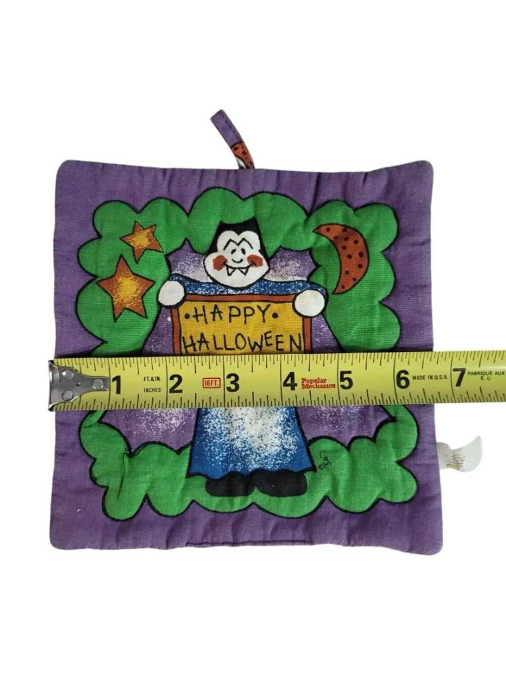 Halloween Pot Holder Purple 6.5